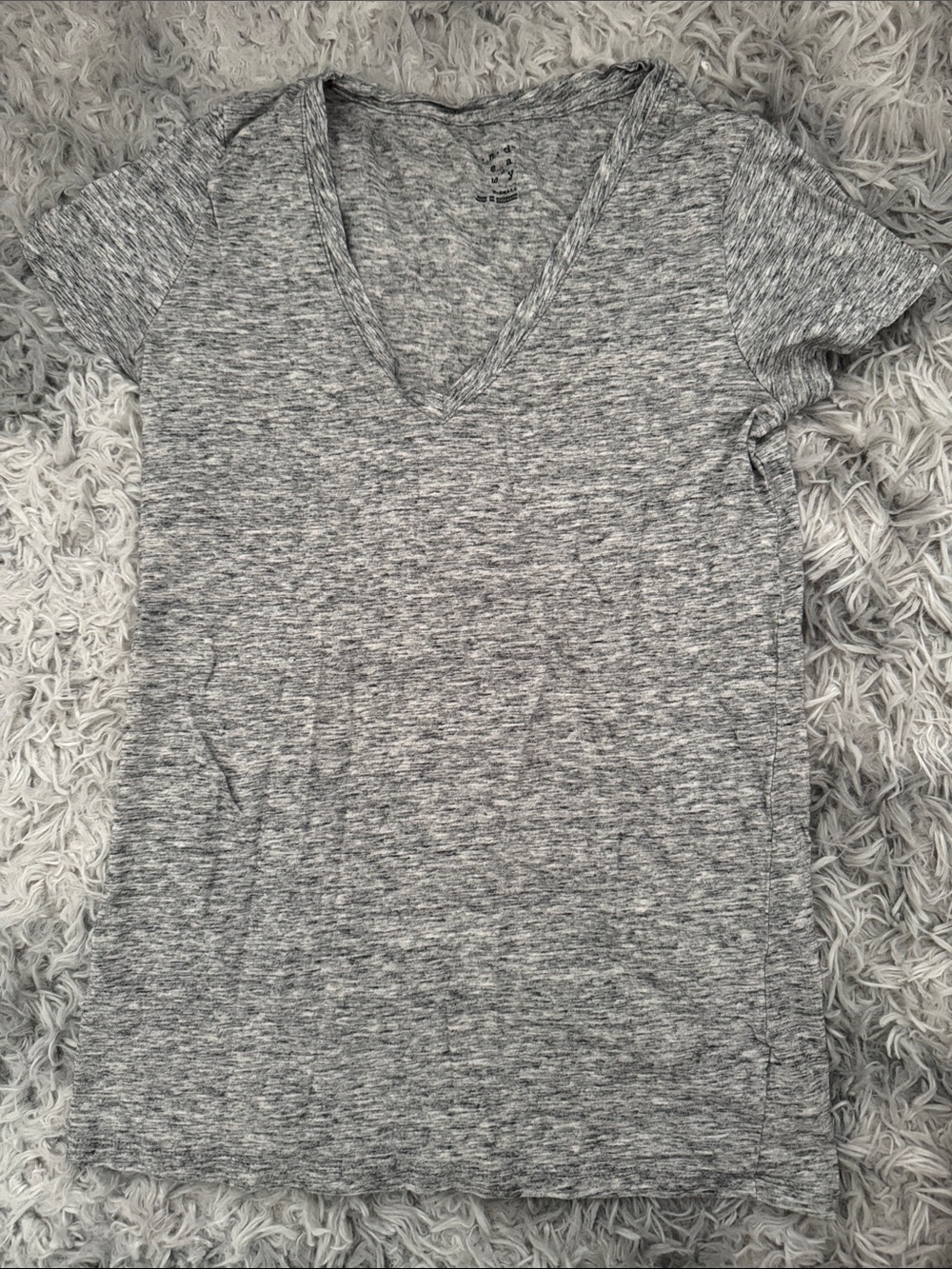 A New Day Heather Gray V-Neck Tee (XS)